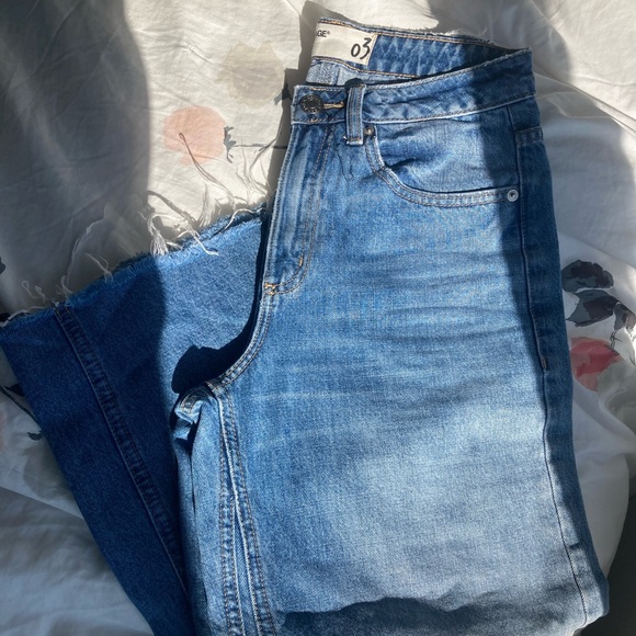 GARAGE Wide-leg Raw-edge Jeans - Picture 2 of 10